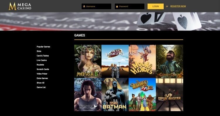 megacasino review