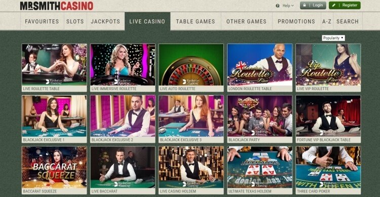 Mr Smith casino review 