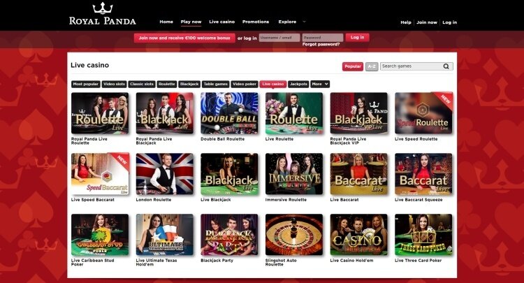 Royal Panda Casino Review