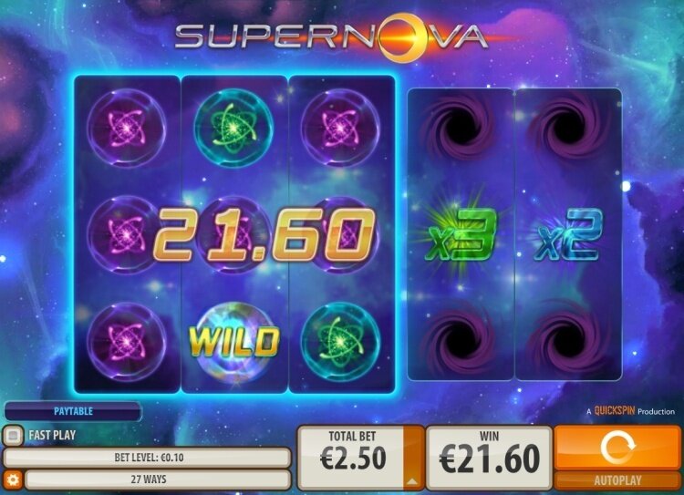 Supernova gokkast quickspin