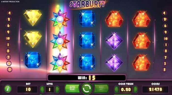 De slot machine Starburst