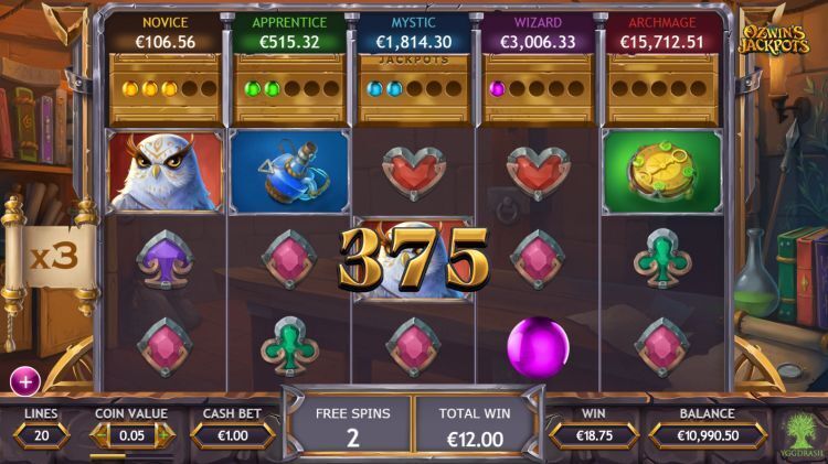 Ozwins jackpots slot review