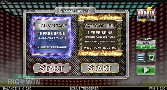 danger high voltage free spins