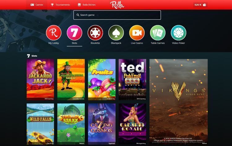 Rolla casino review spelaanbod