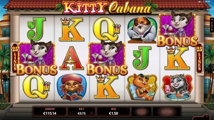 kitty cabana slot microgaming bonus trigger