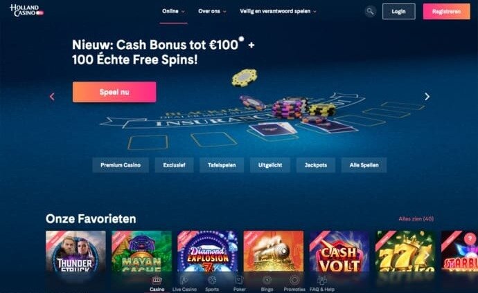 Holland Casino Online Homepage