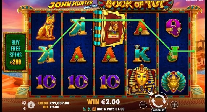 wild van de book of tut slot