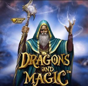 Dragons and magic slot review logo