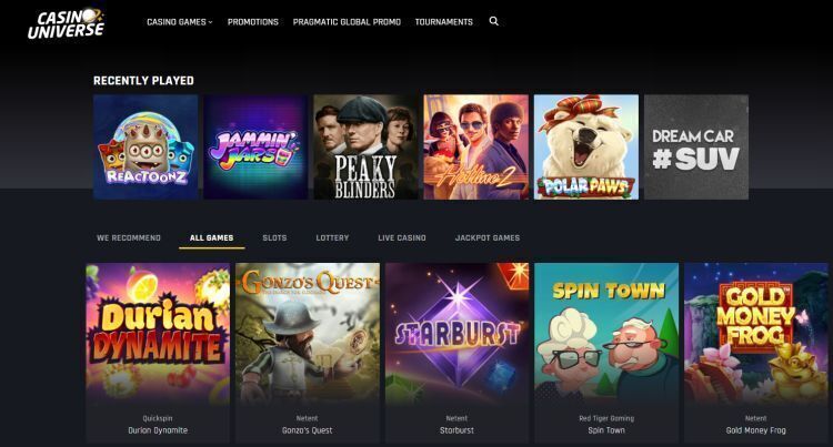 Casino Universe review