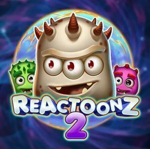 Het logo van de slot reactoonz 2 van play'n GO