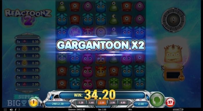reactoonz 2 gargantoon