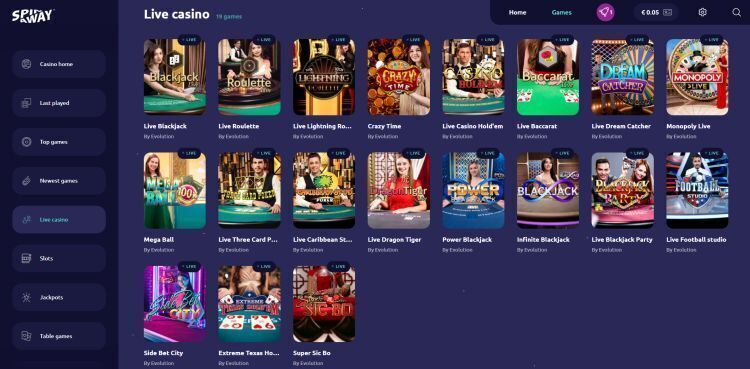 Spinaway casino review spelaanbod live casino
