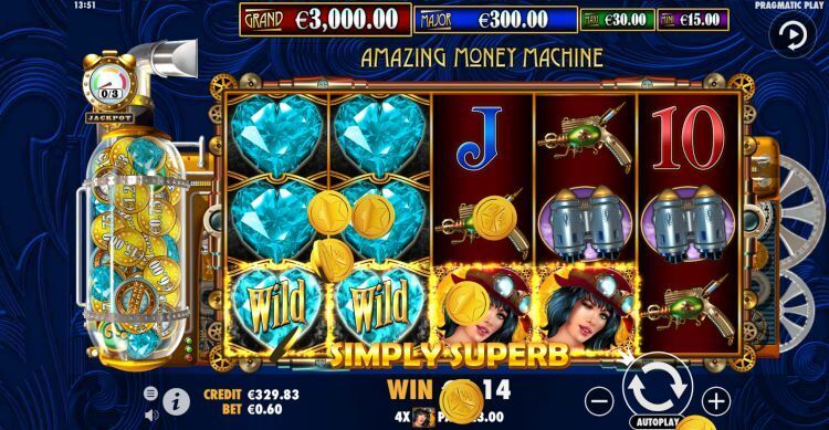 The Amazing Money Machine slot win