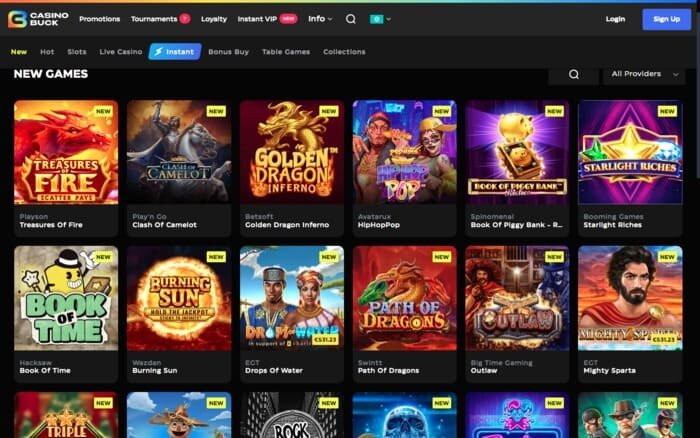 Casinobuck Review Spelaanbod