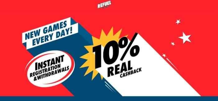 Refuel Casino Homepage