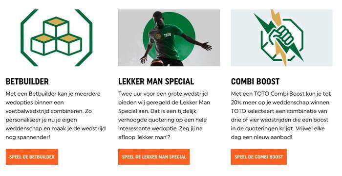 Sport promoties bij TOTO 