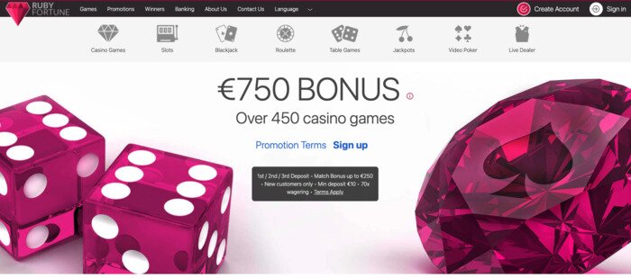 Ruby Fortune Casino Review