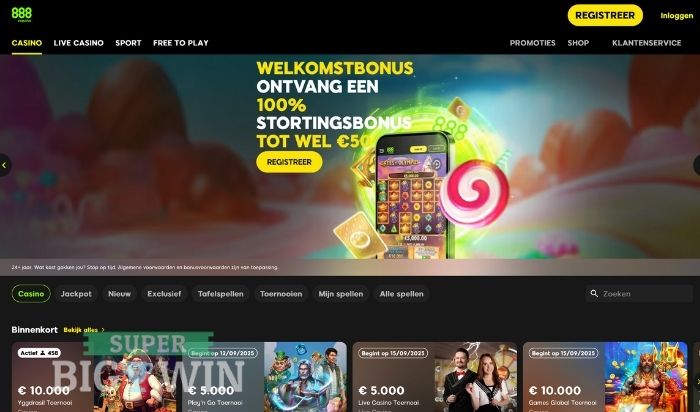 888.nl casino homepage