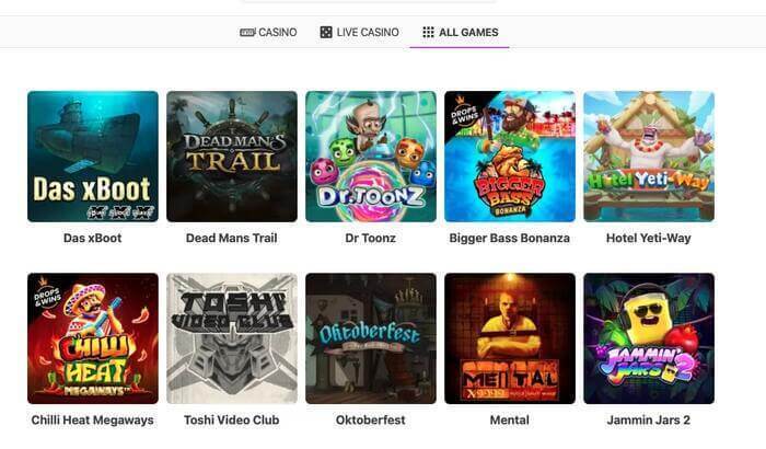 Dreamz Casino Spellen