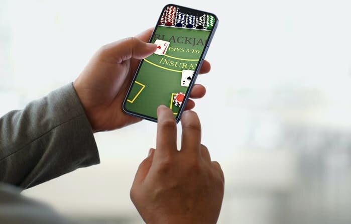 online blackjack op mobiel