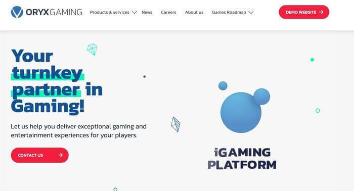 Oryx Gaming Homepage