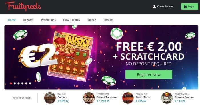 FruityReels Homepage