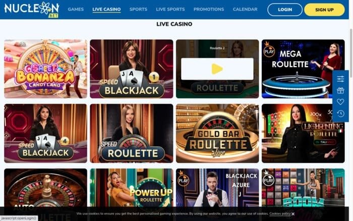 nucleonbet live casino