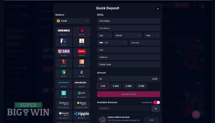 betsio casino storten met ideal