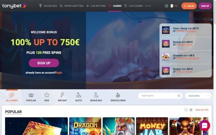 tonybet casino