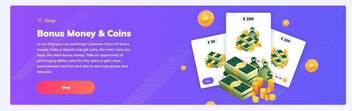 Bonus geld van CasiWave Online Casino