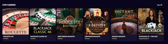 Millionaria Live Casino Spellen
