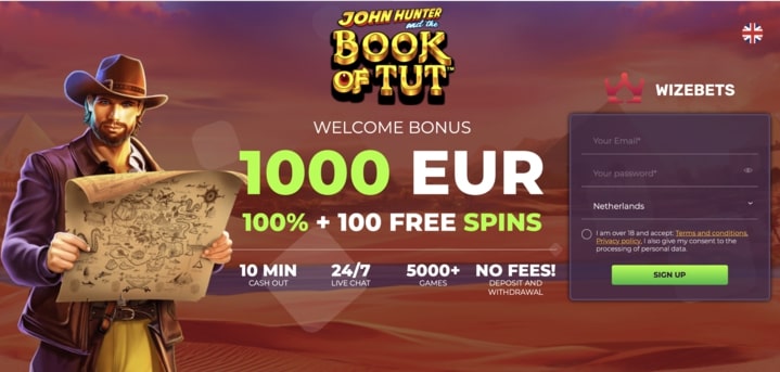 Wizebets casino welkomstbonus