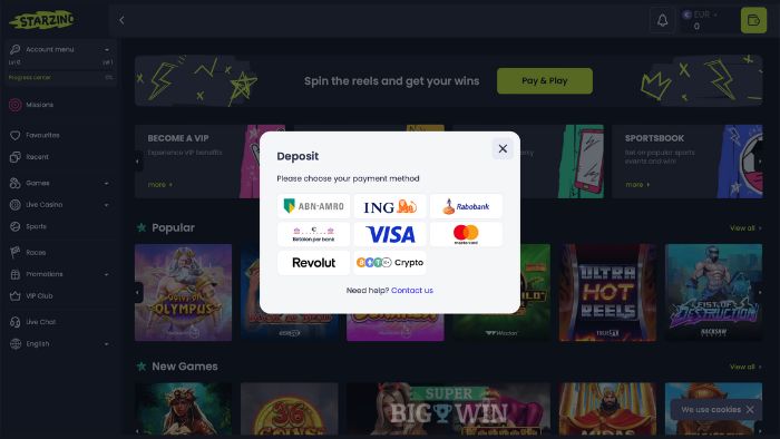 starzino casino storten