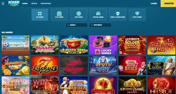 Nalu casino spelaanbod 2025