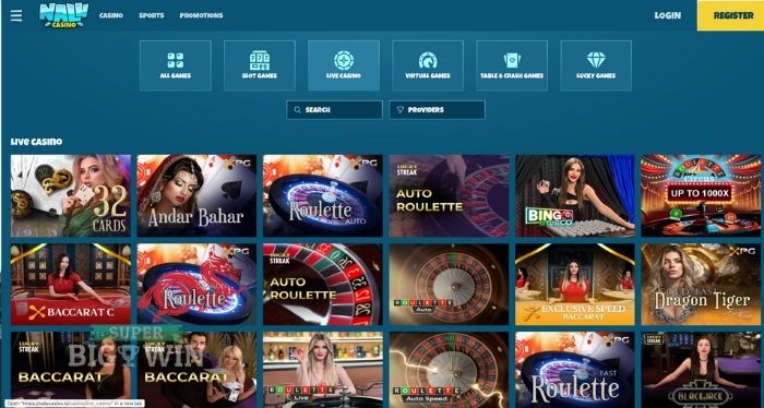 Nalu Casino live casino 2025