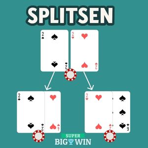 splitsen bij blackjack