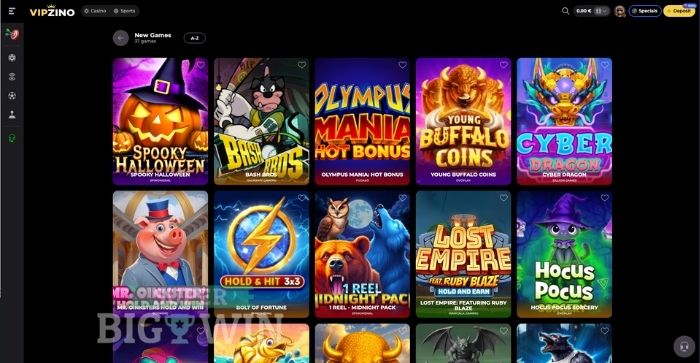 slots bij vipzino