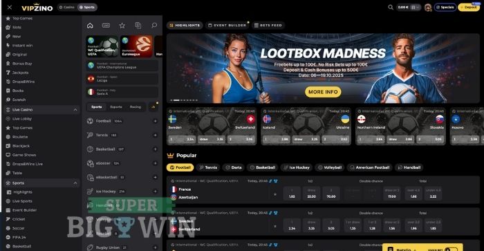 sportsbook van vipzino