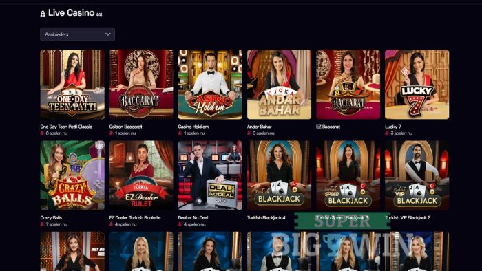 Live casino van ybets