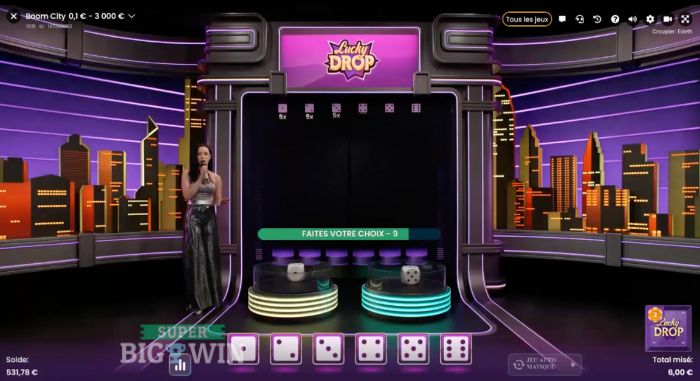 Lucky Drop Bonus in Boom City Live
