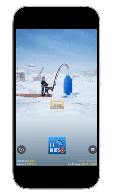 ice fishing live big fish