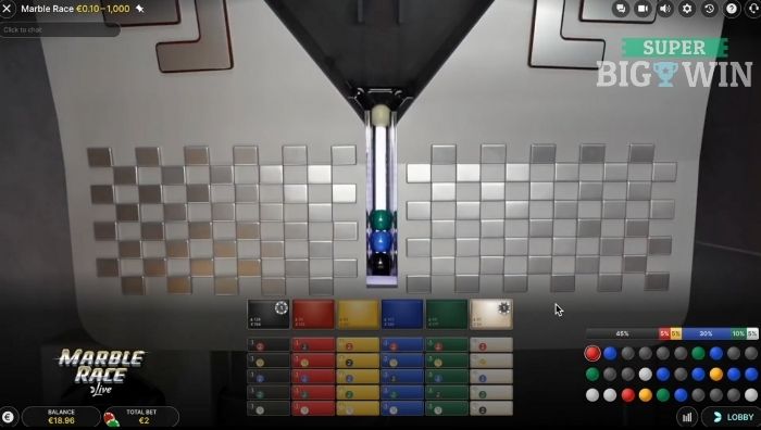 Marble Race Live einde van de knikkerbaan