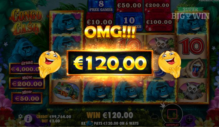 Congo Cash big win