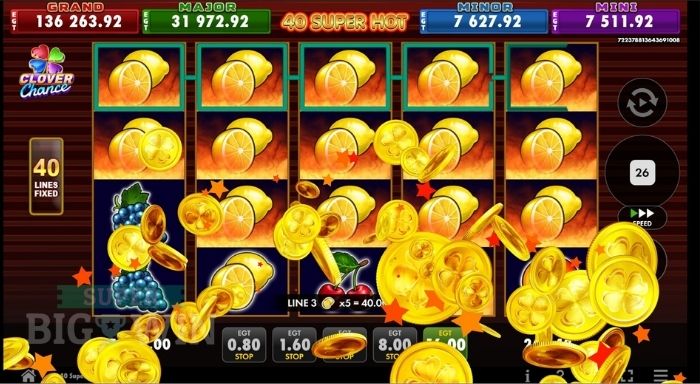 40 super hot big win