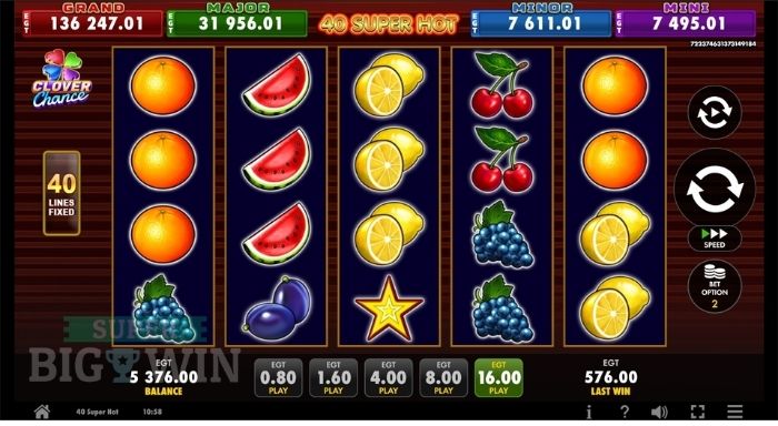 40 super hot slot review