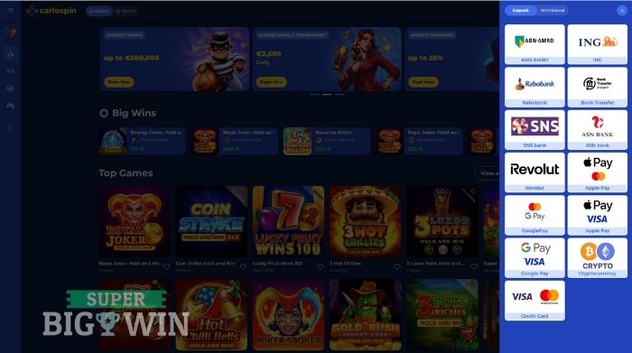 carlospin casino storten