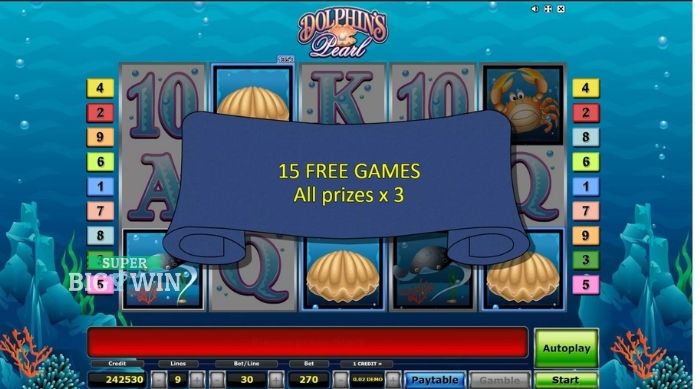 Free spins in Dolphin's Pearl gokkast