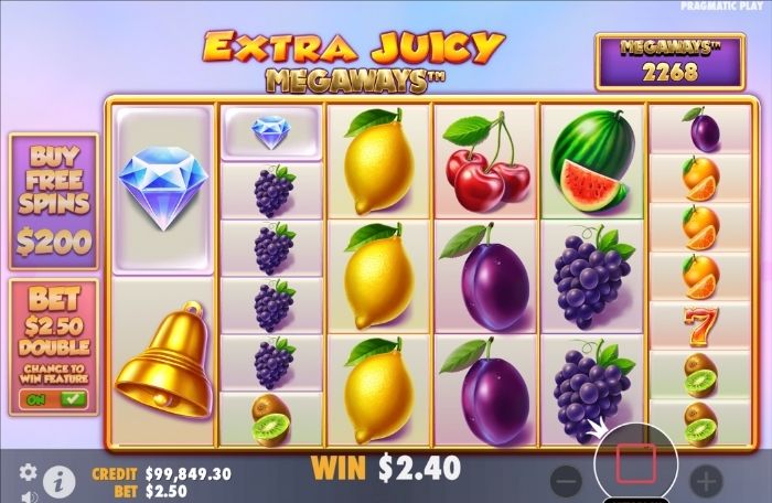 Ante bet in Extra Juicy Megaways