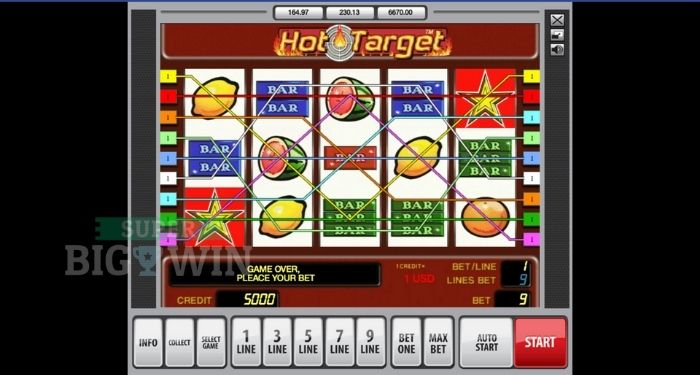 winlijnen Hot Target slot