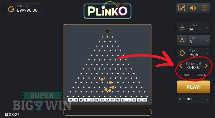 plinko gaming corps inzetten